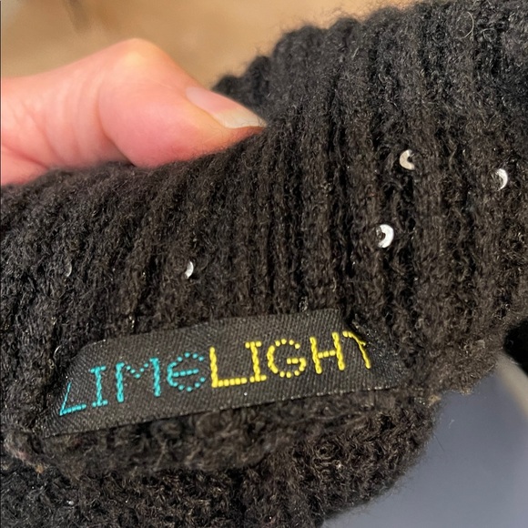 Limelight Black Poncho with Silver Accents - Picture 2 of 5